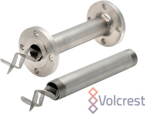 VDM series features D-shape elements, pipes and fittings constructed from 316 stainless steel.  Best for low to medium viscosity applications in turbulent and some laminar flow mixing applications. Available with  male NPT threaded ends or 150 pound flang